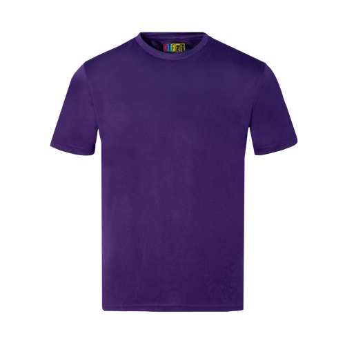 Purple activewear t-shirt on a transparent background