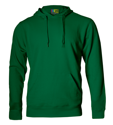 Bottle Green hoodie on a transparent background