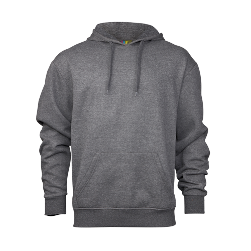 Grey hoodie on a transparent background