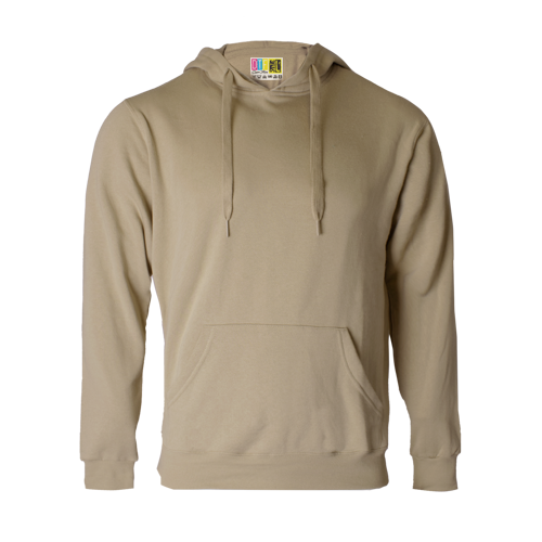 Khaki colour hoodie on a transparent background