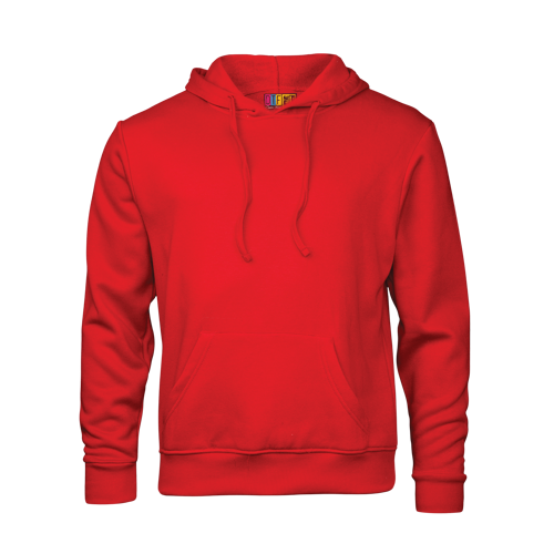 Red hoodie on a transparent background