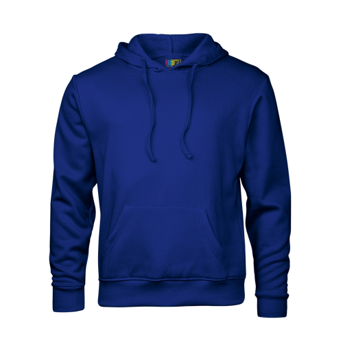 Royal Blue hoodie on a transparent background