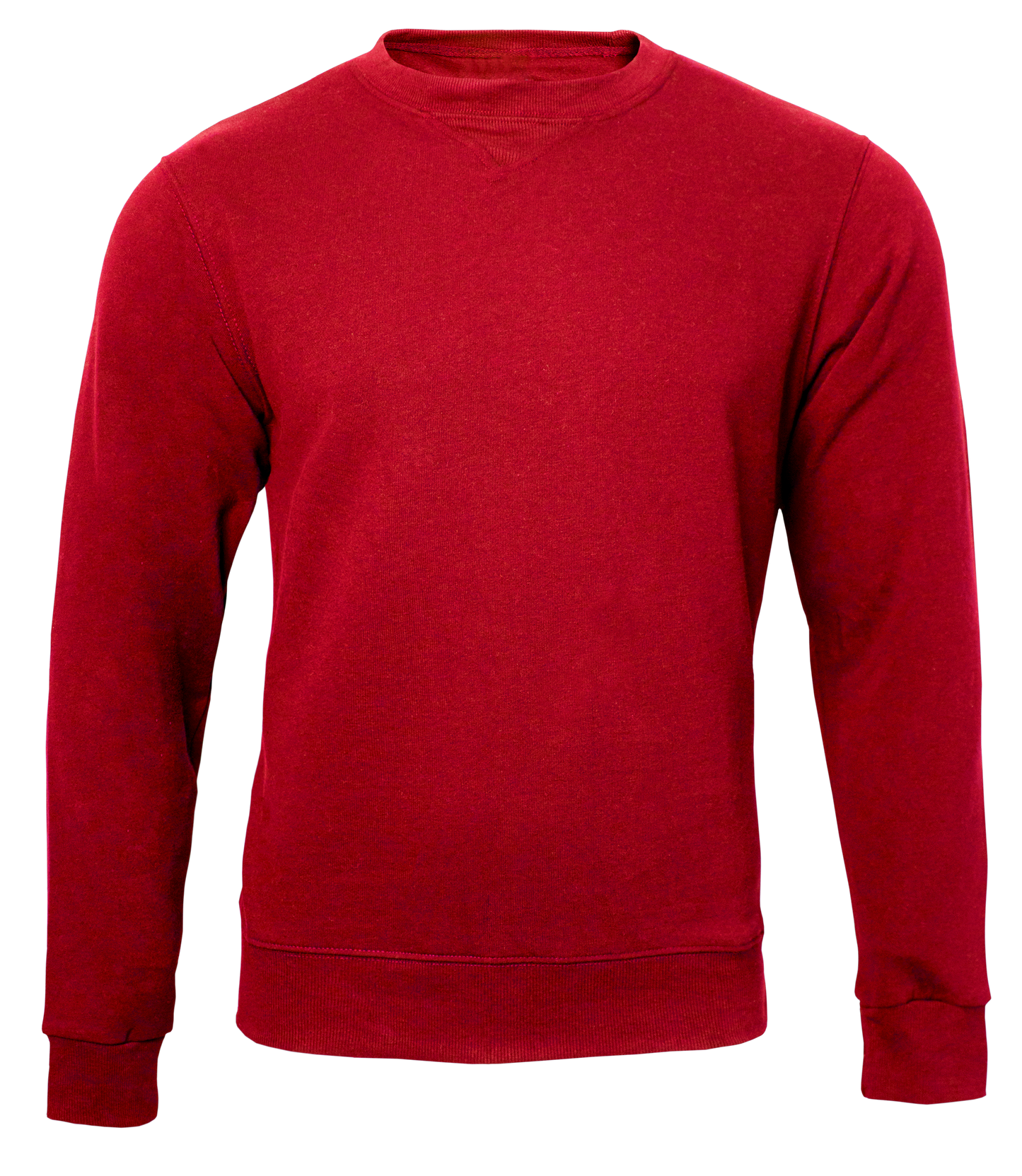 Red sweatshirt on a transparent background
