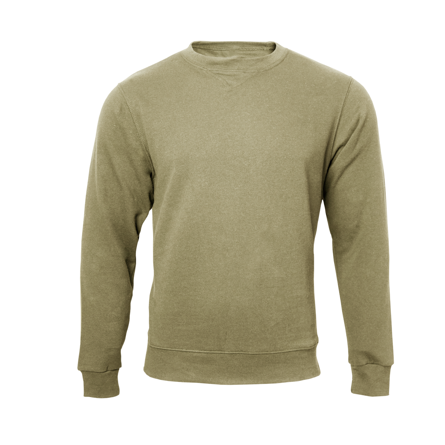 Stone colour sweatshirt on a transparent background