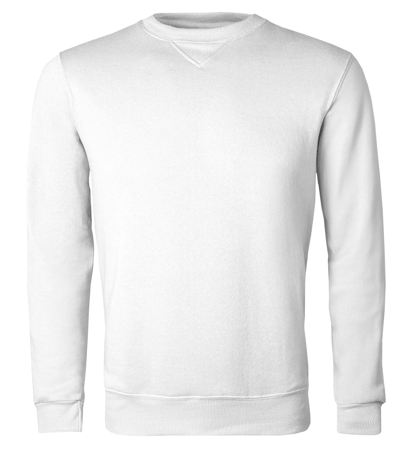 White sweatshirt on a transparent background