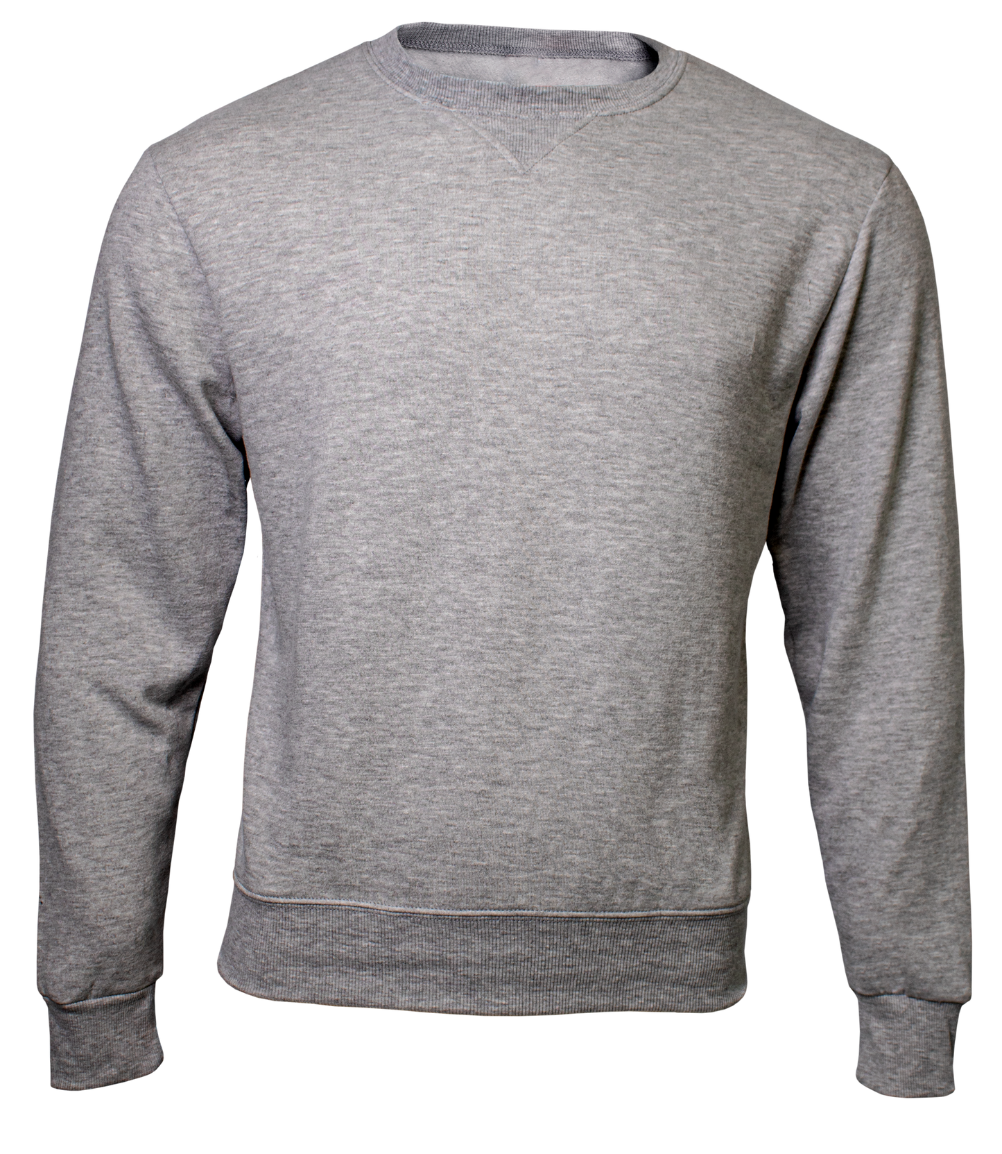 Grey Melange sweatshirt on a transparent background
