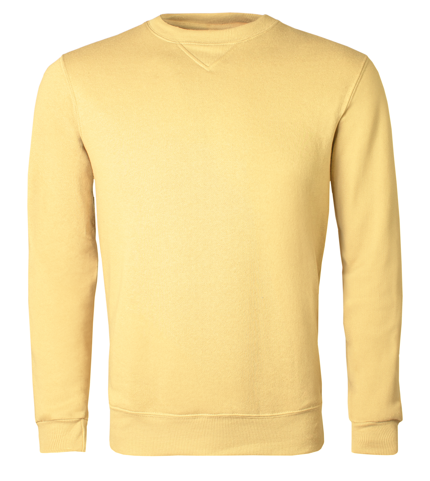 Lemon yellow sweatshirt on a transparent background