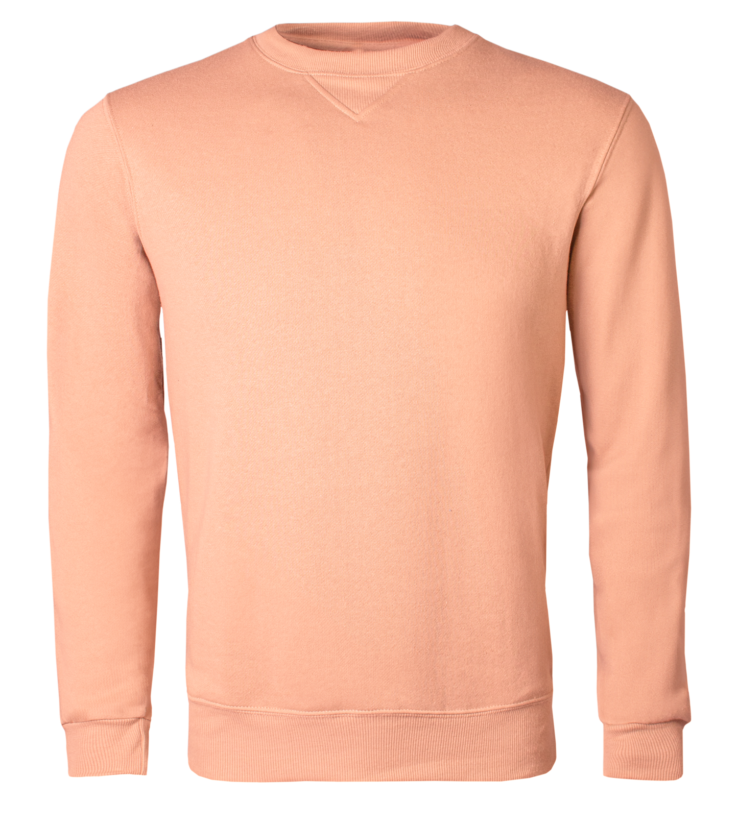 Peach colour sweatshirt on a transparent background