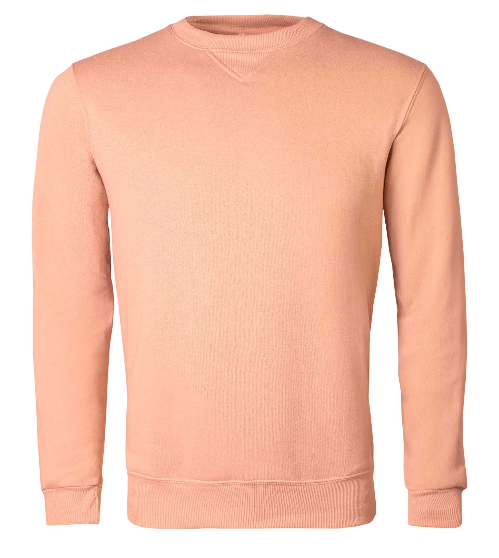 Peach colour sweatshirt on a transparent background