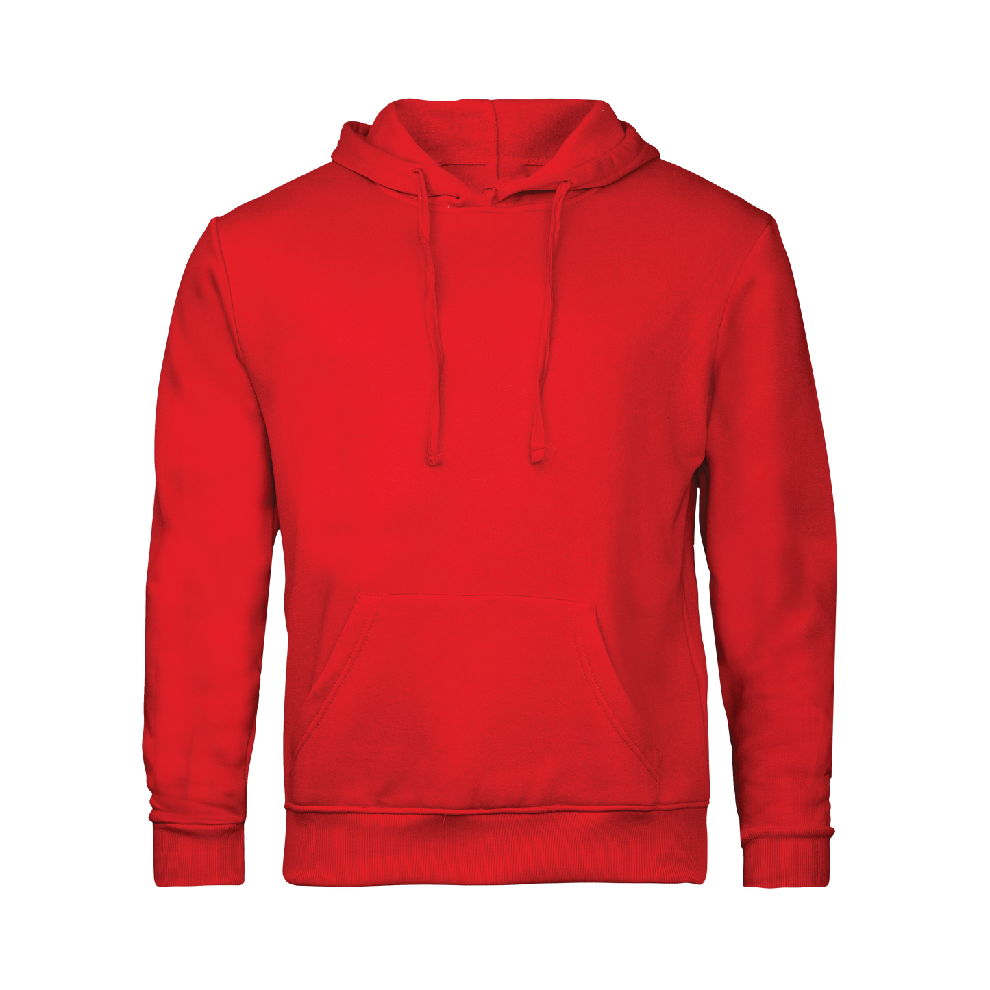 Red hoodie on a transparent background