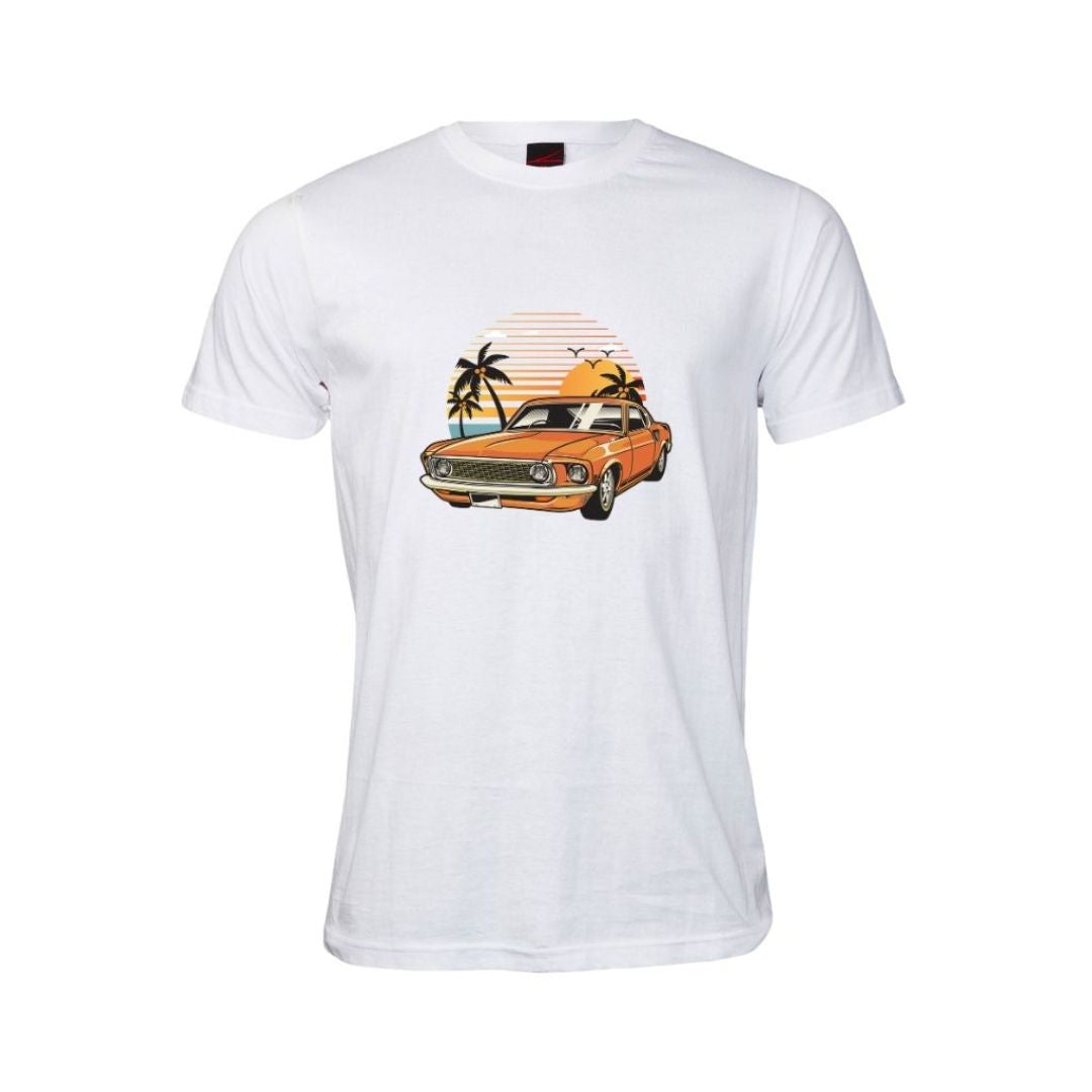 Classic Car Sunset T Shirt