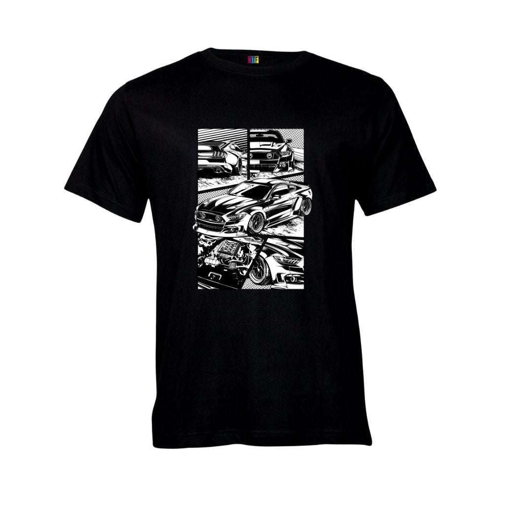 Old School Comic Book Car T Shirt