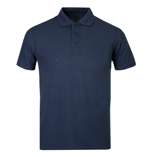 Kids navy polo shirt on a transparent background