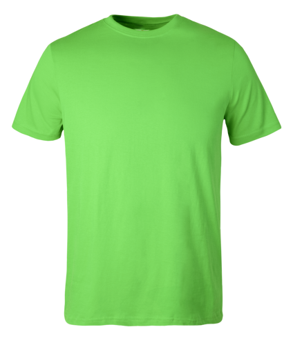 Plain Lime Green kids t shirt on transparent background