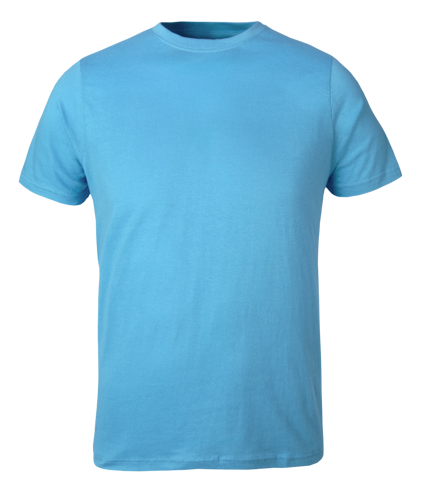 Plain Powder Blue kids t shirt on transparent background