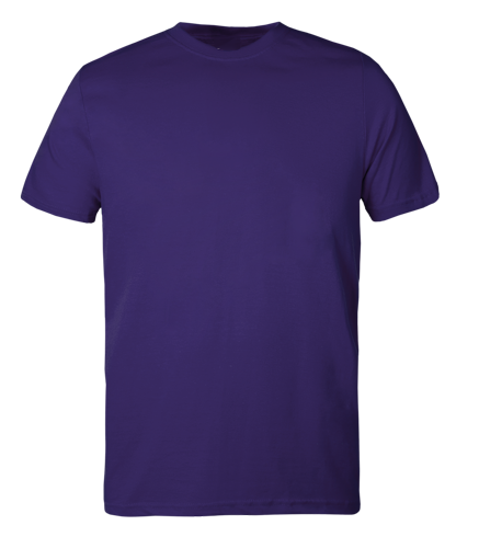 Plain Purple kids t shirt on transparent background