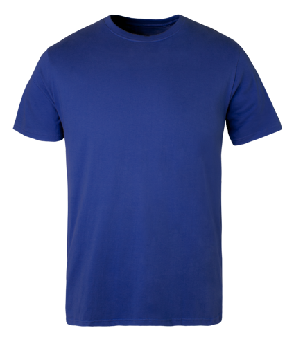 Plain Blue kids t shirt on transparent background