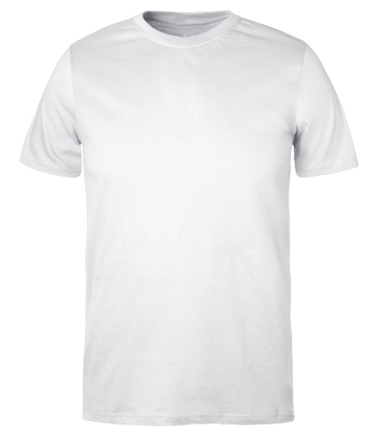 Plain White kids t shirt on transparent background