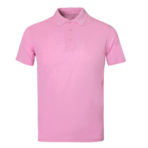 Kids pink polo shirt on a transparent background