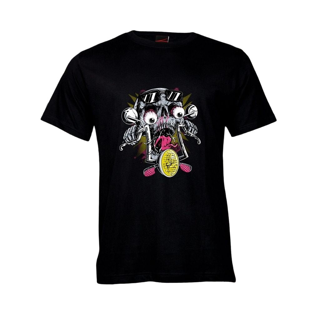 Psycho Rider Skull Graphic Tee