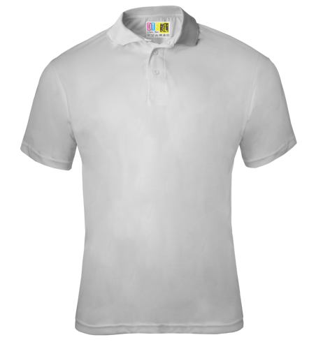 White polo shirt on a transparent background