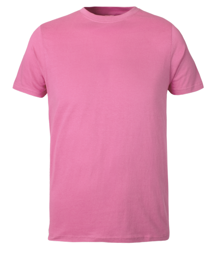 Plain Pink kids t shirt on transparent background
