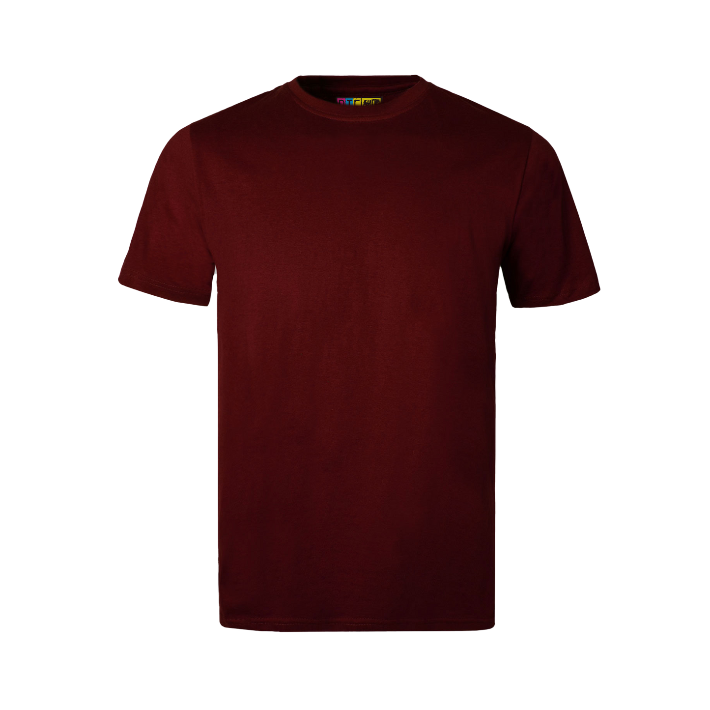 Burgundy t-shirt on a transparent background