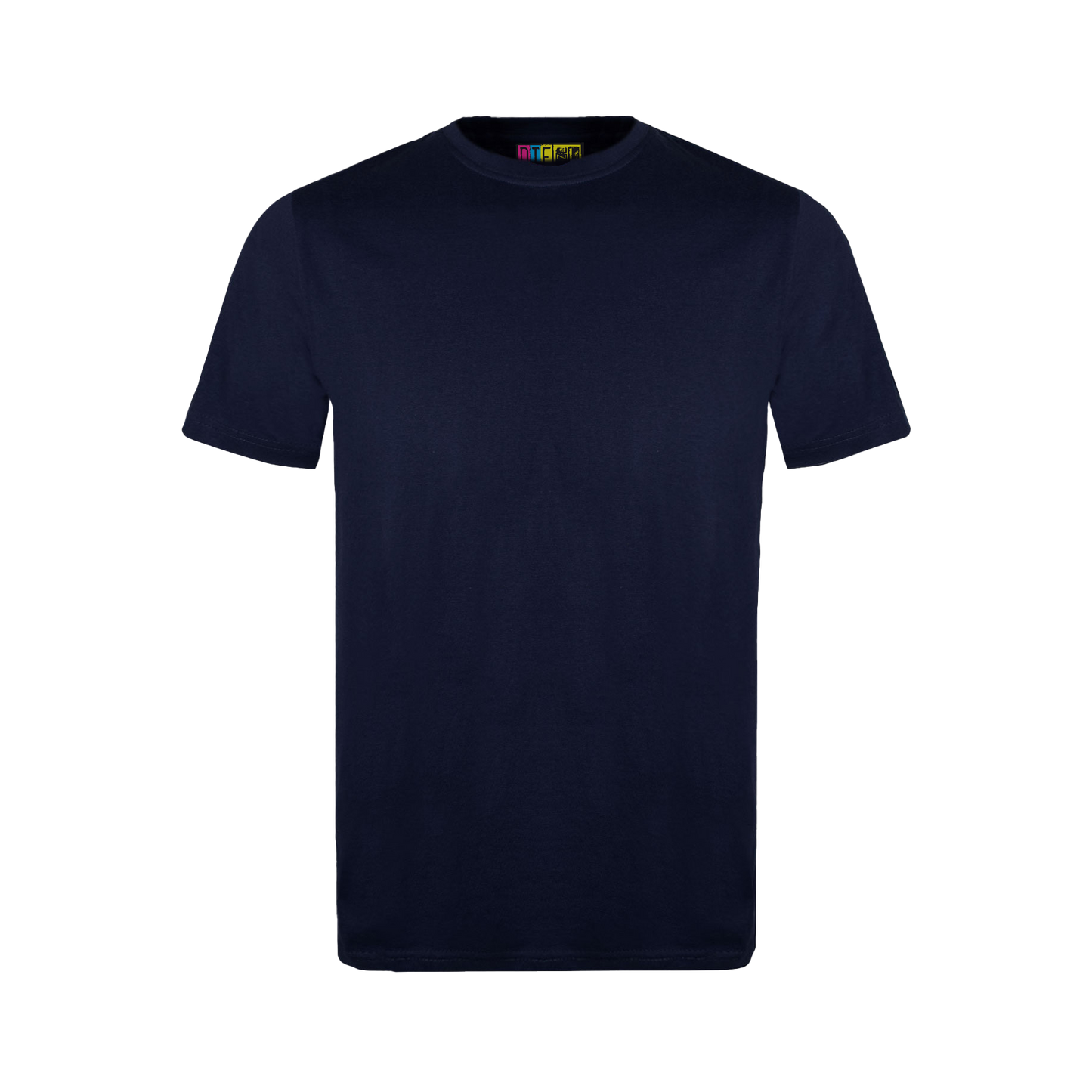 Navy blue t-shirt on a transparent background
