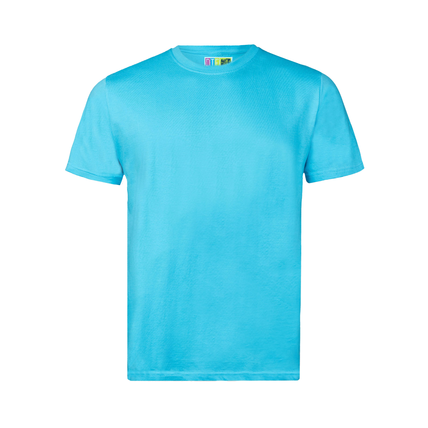 Powder blue t-shirt on a transparent background