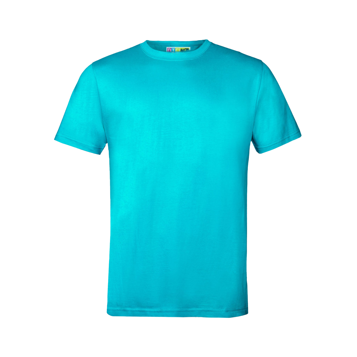 Turquoise t-shirt on a transparent background