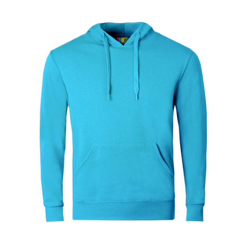 Powder Blue hoodie on a transparent background