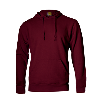 Burgundy hoodie on a transparent background