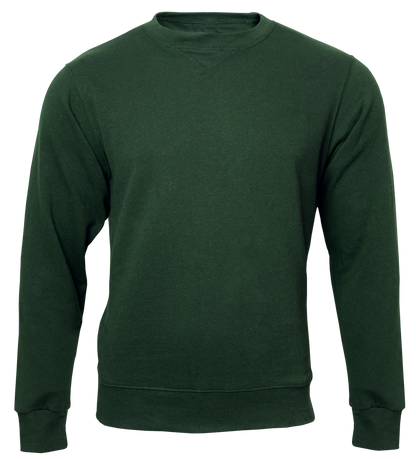 Bottle green sweatshirt on a transparent background