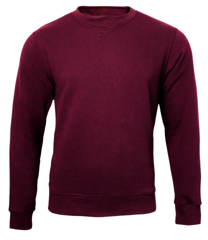 Burgundy sweatshirt on a transparent background