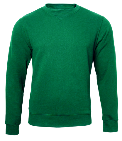Emerald green sweatshirt on a transparent background