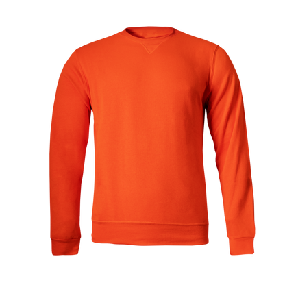 Orange sweatshirt on a transparent background