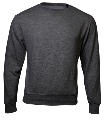 Charcoal Melange sweatshirt on a transparent background