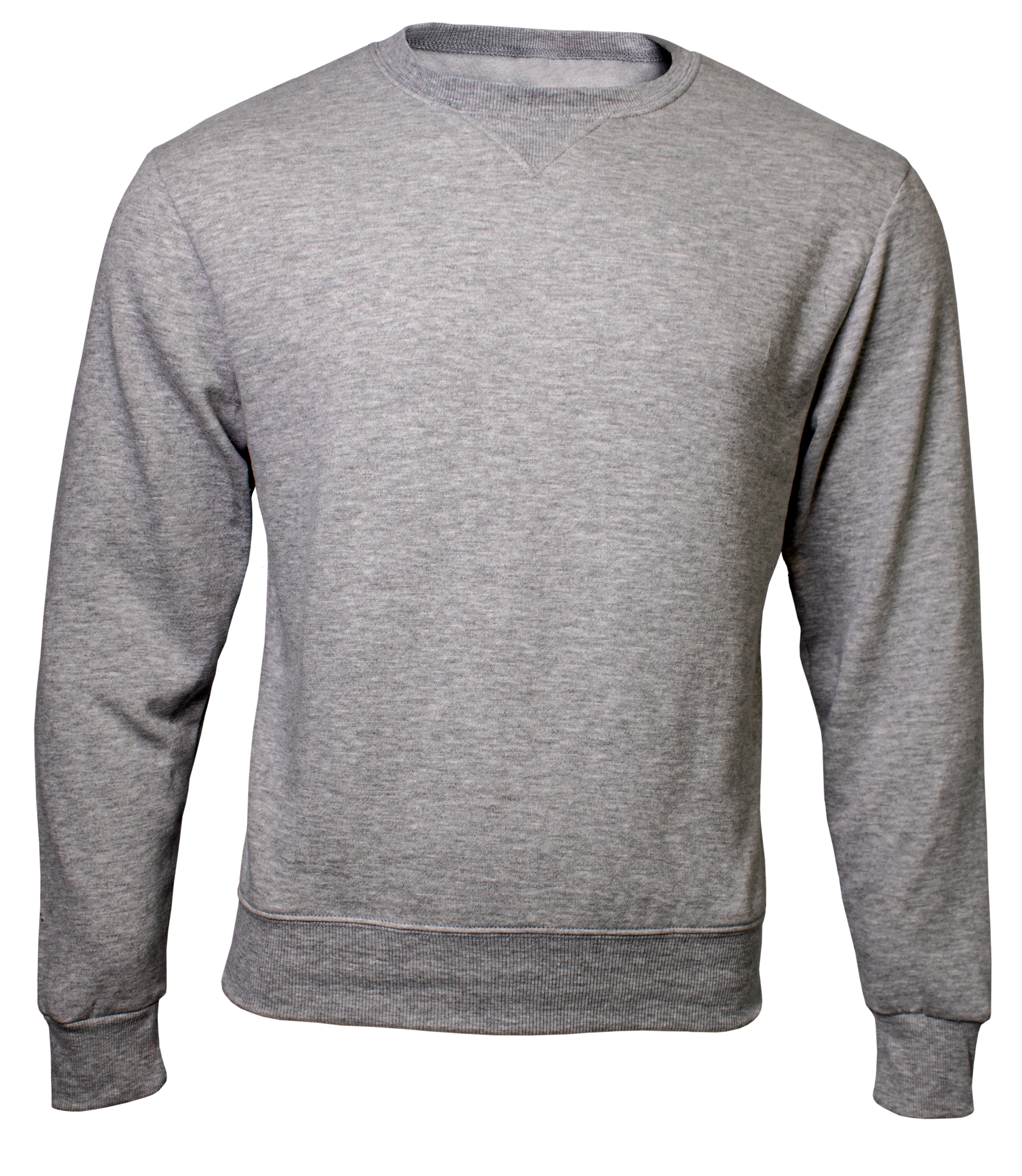 Grey Melange sweatshirt on a transparent background
