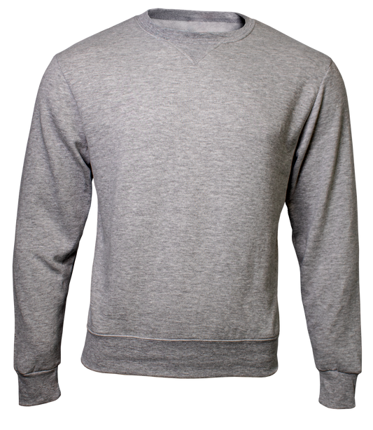 Grey Melange sweatshirt on a transparent background