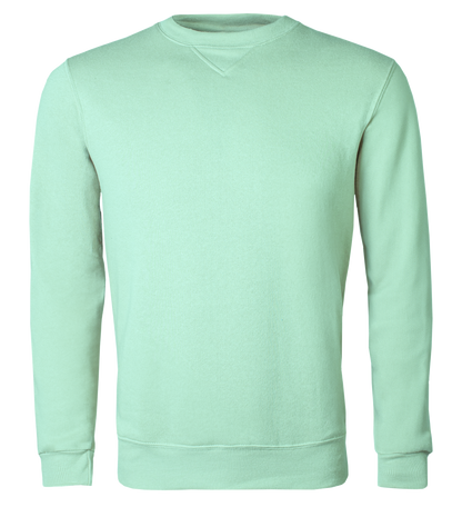 Mint green sweatshirt on a transparent background