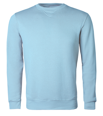 Sky blue sweatshirt on a transparent background
