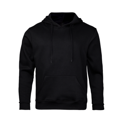 Black hoodie on a transparent background