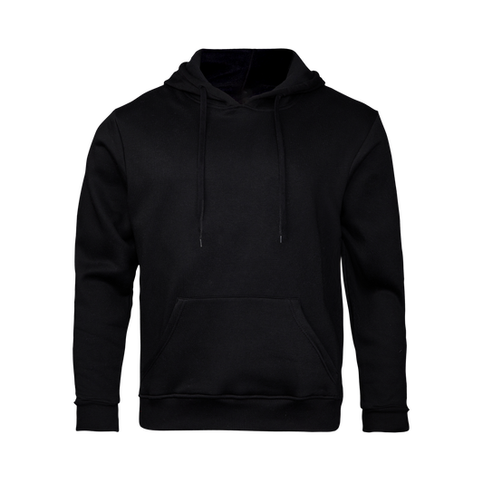 Black hoodie on a transparent background