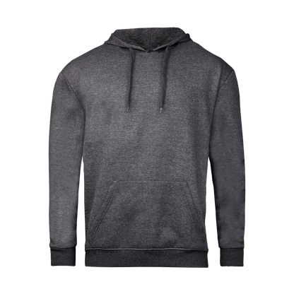 Charcoal Melange hoodie on a transparent background