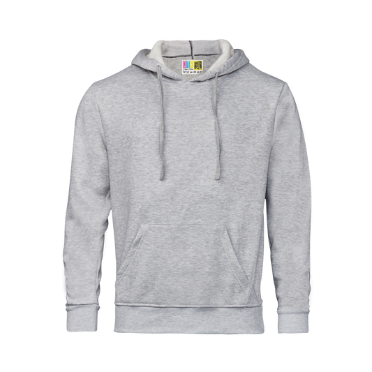 Grey Melange hoodie on a transparent background
