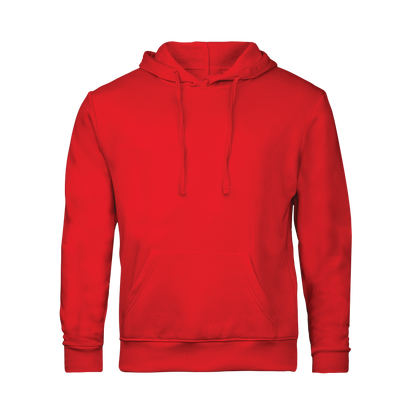 Red hoodie on a transparent background