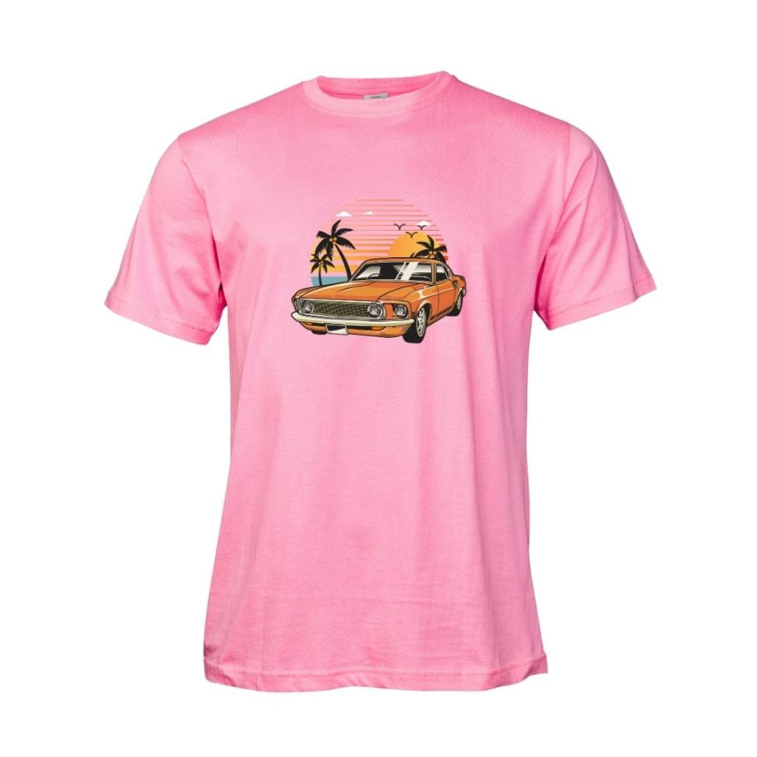 Classic Car Sunset T Shirt