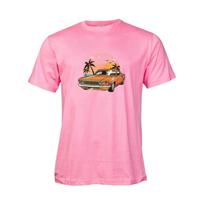 Classic Car Sunset T Shirt
