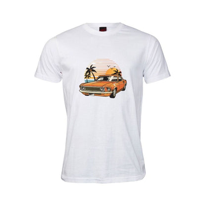 Classic Car Sunset T Shirt