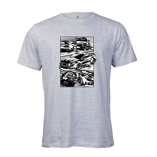 Old School Comic Book Car T Shirt